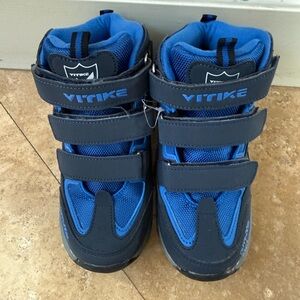 Kids Blue and Black Shoes